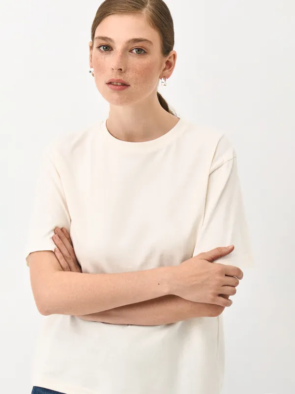 Футболка женская, бежевая, Adrianna, image-3