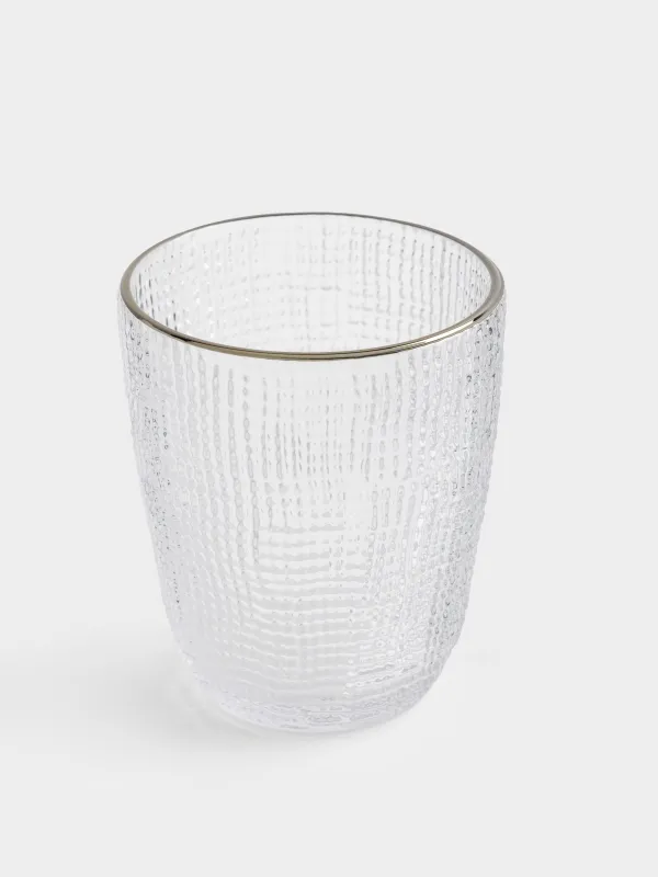 Стакан, 320 мл, с серебристым кантом, Grain silver, image-1