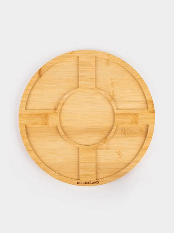 Набор для фондю, 4 перс, на подставке, фарфор P/бамбук, Bamboo, image-7