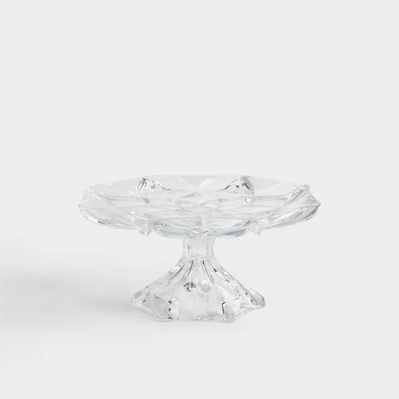 Блюдо на ножке, 33х16 см, стекло Р, Rhomb