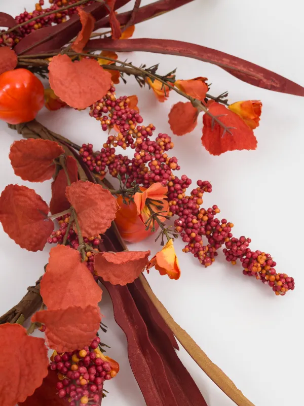 Венок декоративный, 16/35 см, пластик/бумага, Осенняя композиция, Forest symphony decor, image-4