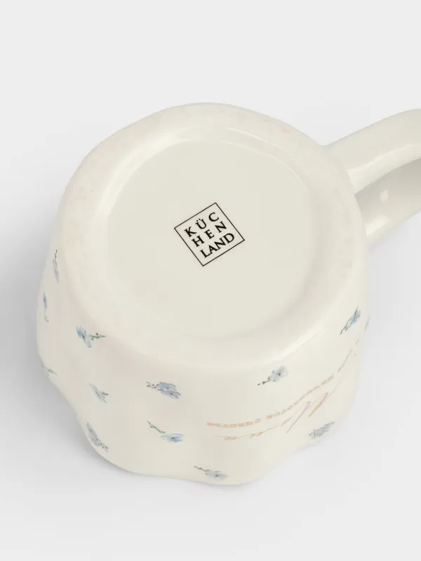 Кружка, 420 мл, Мама и цветы, Crumple flower, image-3