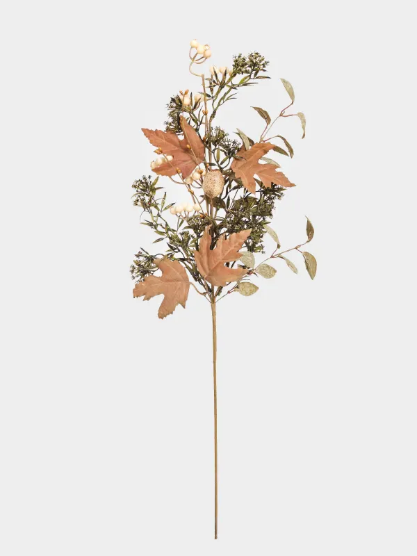 Ветка декоративная, 77 см, Осенние листья, Colors autumn decor, image-0