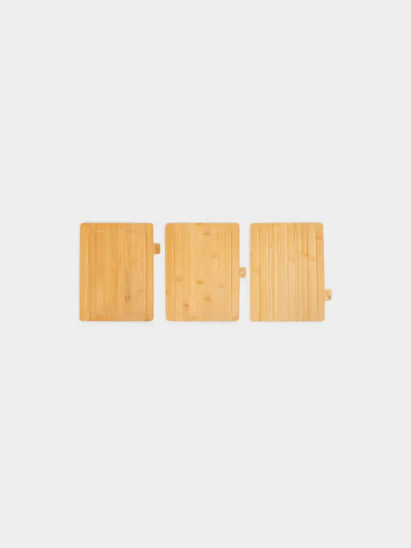 Доска разделочная, 28х22 см, 3 шт, Bamboo, image-2