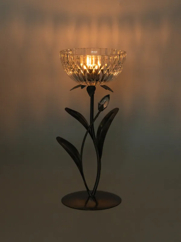 Подсвечник, 26 см, для чайной свечи, Цветок, Fantastic flowers, image-5