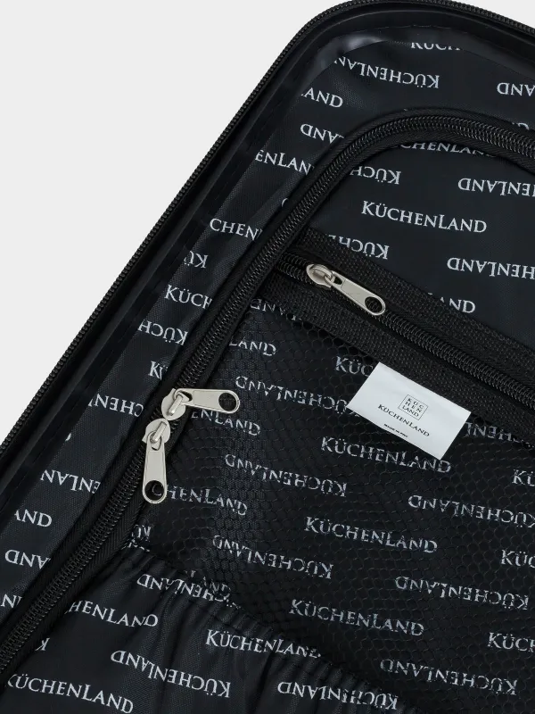 Чемодан S, 39х22х55 см, 2,7 кг, пластик, бежевый, Travel comfort, image-14