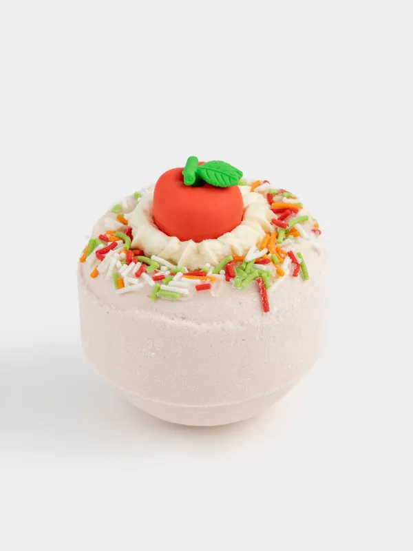 Бомбочка для ванны, 130 гр, с игрушкой, розовая, Яблоко, Fruits spa, image-1