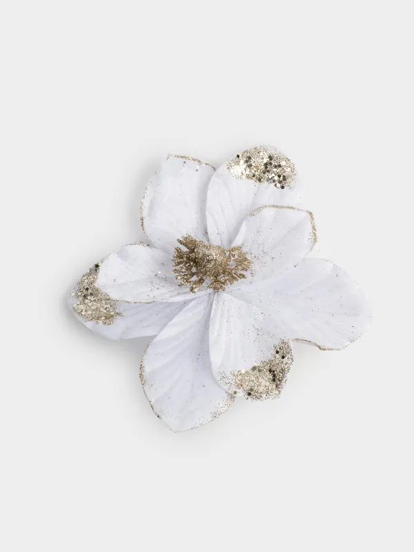 Украшение декоративное, 20 см, на клипсе, пластик, Flower decor, image-1