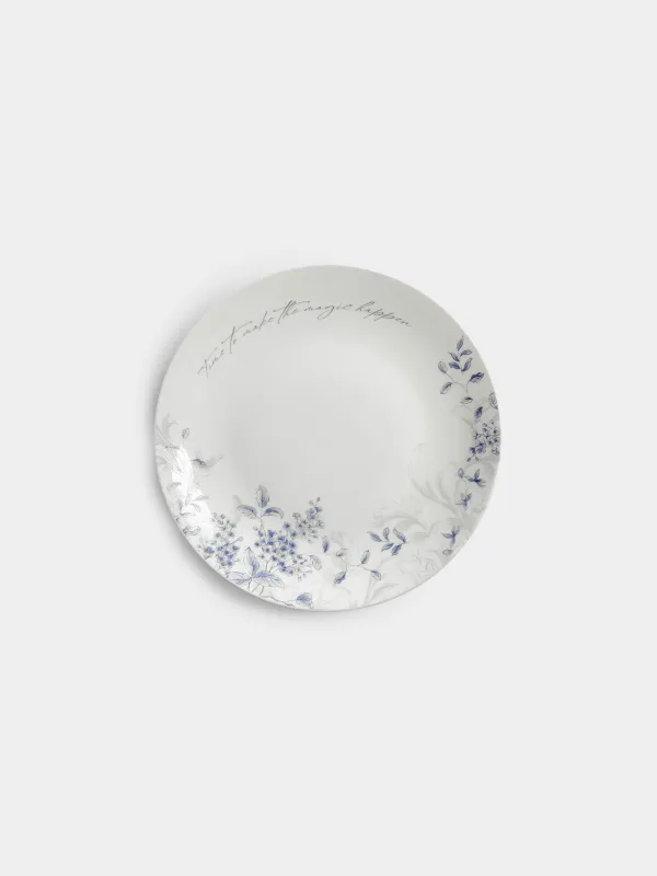 Тарелка закусочная, 23 см, 2 шт, Синие цветы, Blue flower, image-1