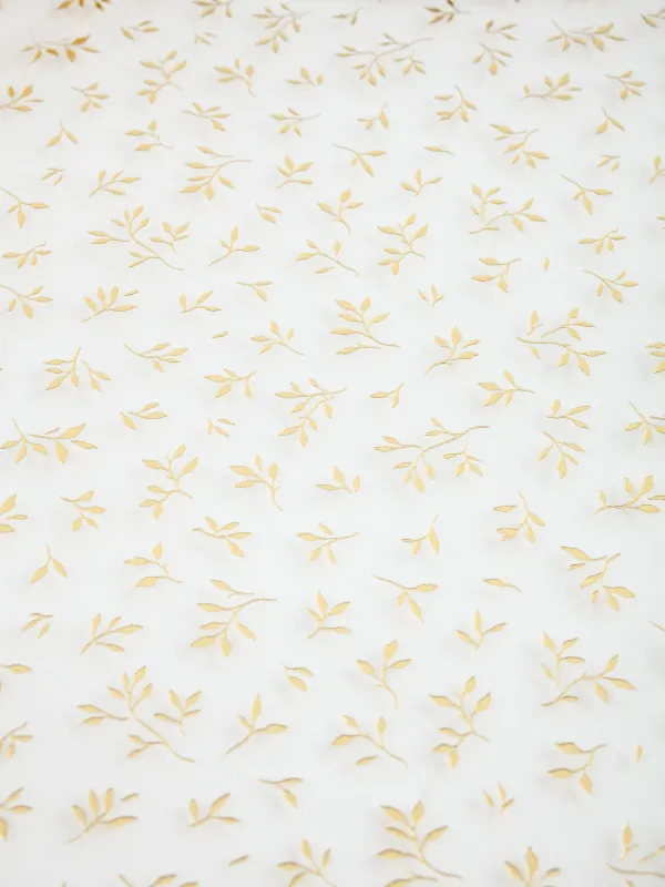 Поднос, 35 см, пластик/стекло, круглый, золотистый, Цветы, Floral, image-3