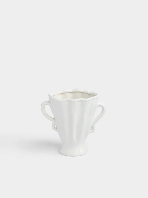 Ваза для цветов, 16 см, с ручками, Точки, Crumple grace, image-0