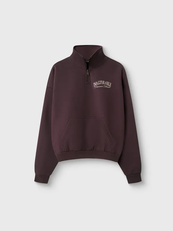 Толстовка с молнией, бордовая, Leonie, image-6