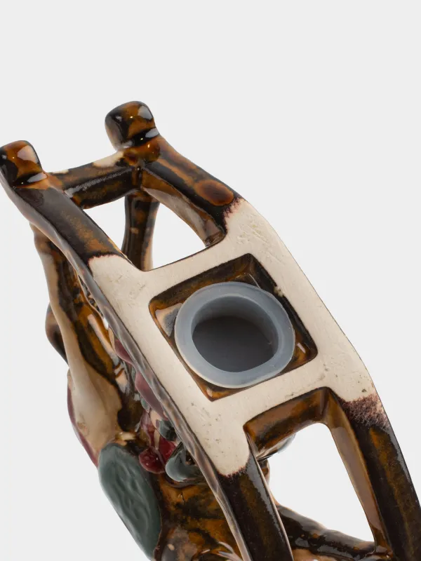 Емкость для соли или перца, 9 см, керамика, Лошадка-качалка с подарками, Christmas miracle classic, image-6