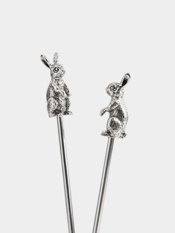 Ложка десертная, 20 см, 2 шт, сталь, Кролик, Rabbit silver, image-4