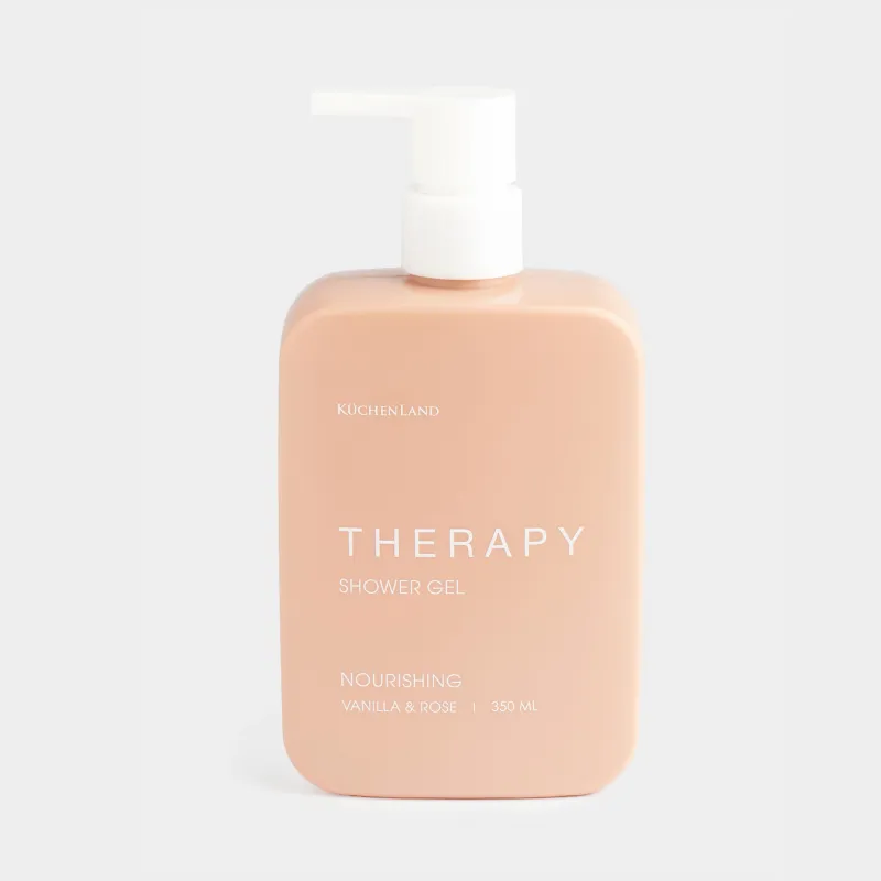 Гель для душа, 350 мл, питательный, Ваниль/Роза, Therapy