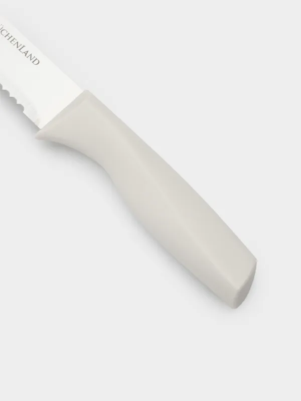 Набор ножей, 5 пр, в подставке, сталь/пластик, серый, Daily, image-3