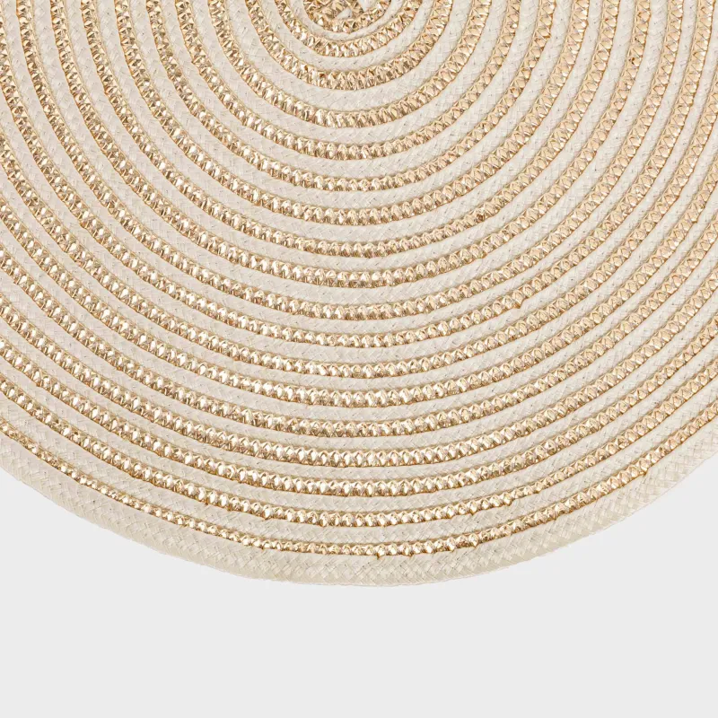 Салфетка под приборы, 38 см, полипропилен, круглая, шампань, Circle, image-1