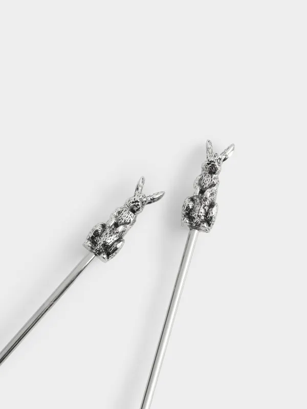 Ложка десертная, 20 см, 2 шт, сталь, Кролик, Rabbit silver, image-3