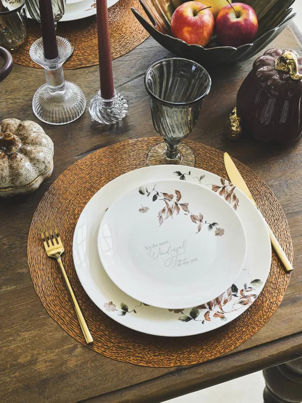 Салфетка под приборы, 38 см, ПВХ, круглая, медная, Azhur, image-4