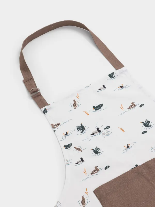 Фартук, молочный, Ducks in pond, image-2