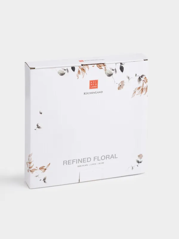 Тарелка закусочная, 20 см, 2 шт, фарфор N, Осенние цветы, Refined floral, image-4