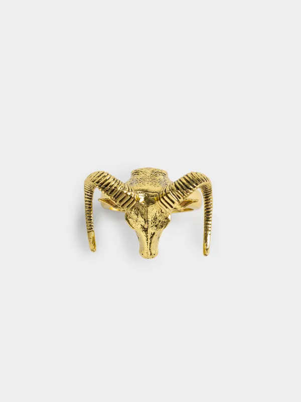 Кольцо для салфеток, 6 см, Козел, Goat gold, image-1