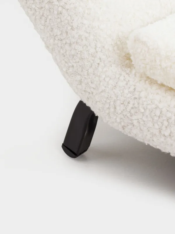 Лежак-диван для животных, 64х35х24 см, букле/дерево, молочный, Boucle, image-3