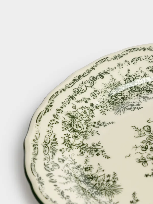 Тарелка закусочная, 22 см, Зеленые шишки, Conifer lace, image-5