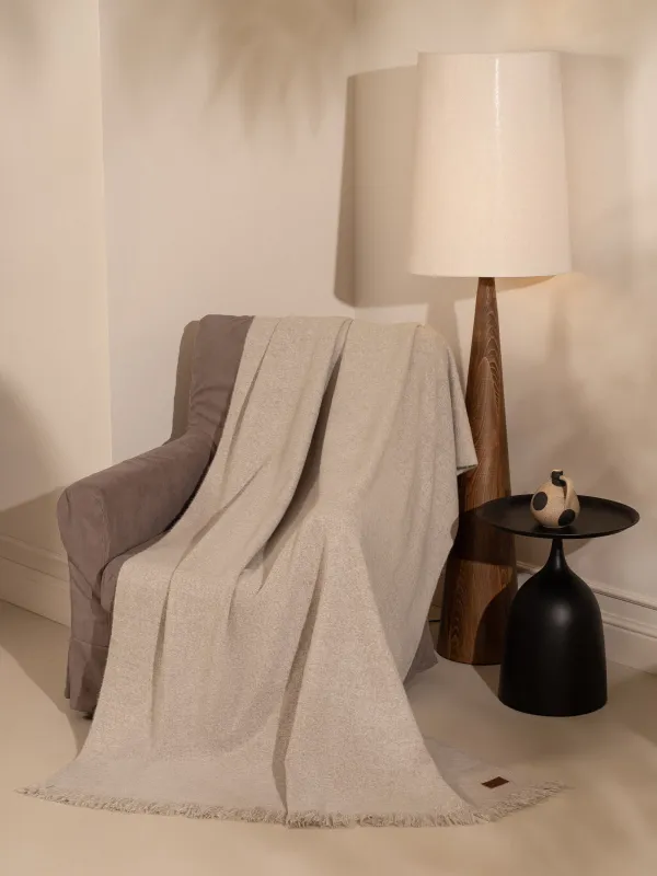 Плед, 130х170 см, с бахромой, полиэстер, светло-коричневый, Neutral, image-6