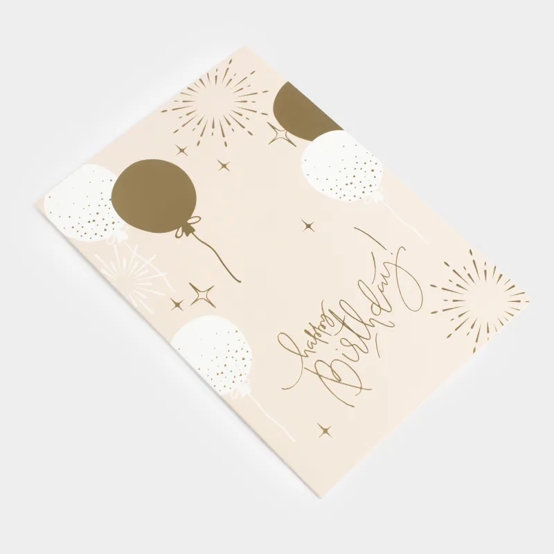 Открытка подарочная, 12х17 см, бумага, Воздушные шары, Birthday, image-1