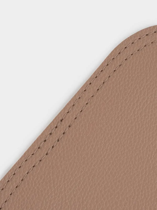 Салфетка под приборы, 33х45 см, ПВХ, фигурная, светло-коричневая, Rock, image-4