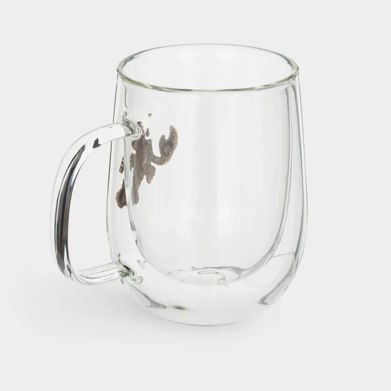 Кружка, 350 мл, стекло Б/металл, золотистая, Рак, Air-zodiac, image-1