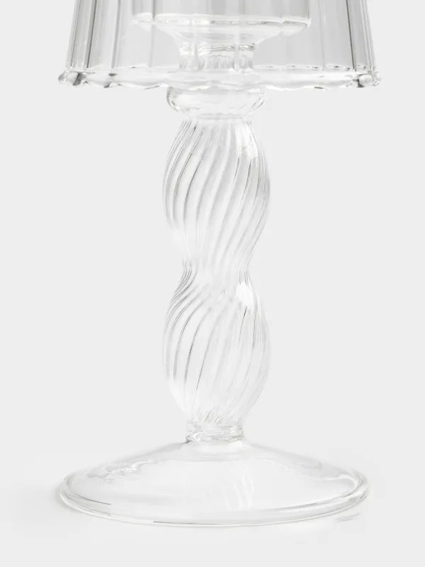 Подсвечник, 17 см, для чайной свечи, Торшер, Clear, image-1