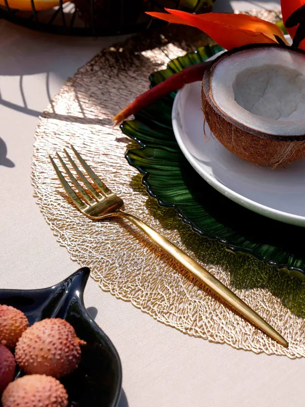 Столовые приборы, 6 перс, 24 пр, сталь, золотистые, Istanbul, image-7