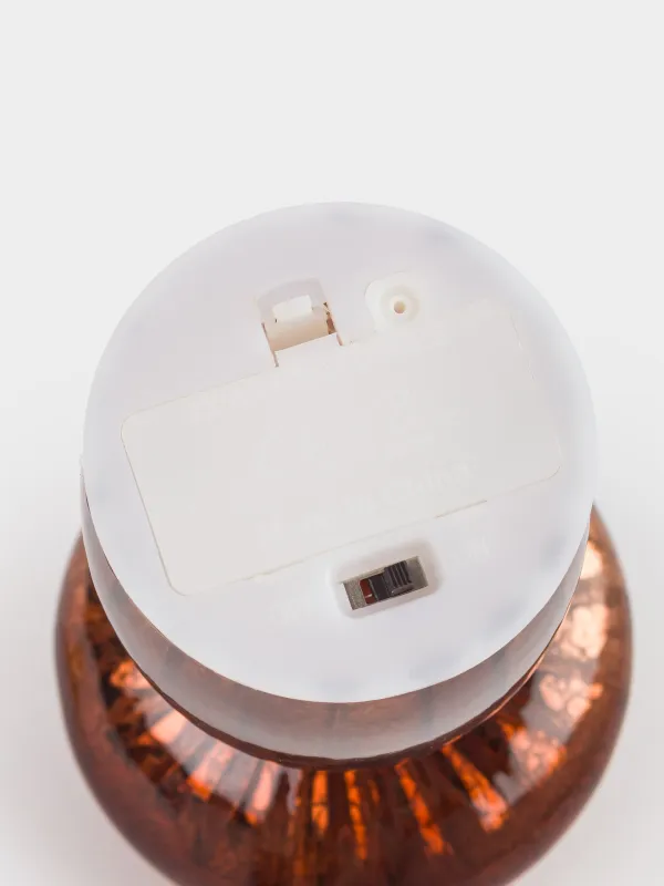 Светильник декоративный, 15 см, стекло, коричневый, Гриб, Illumination, image-3