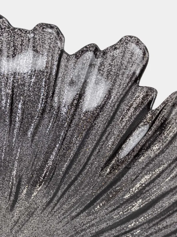 Блюдо глубокое, 21х5 см, стекло Р, серое, Verge, image-2