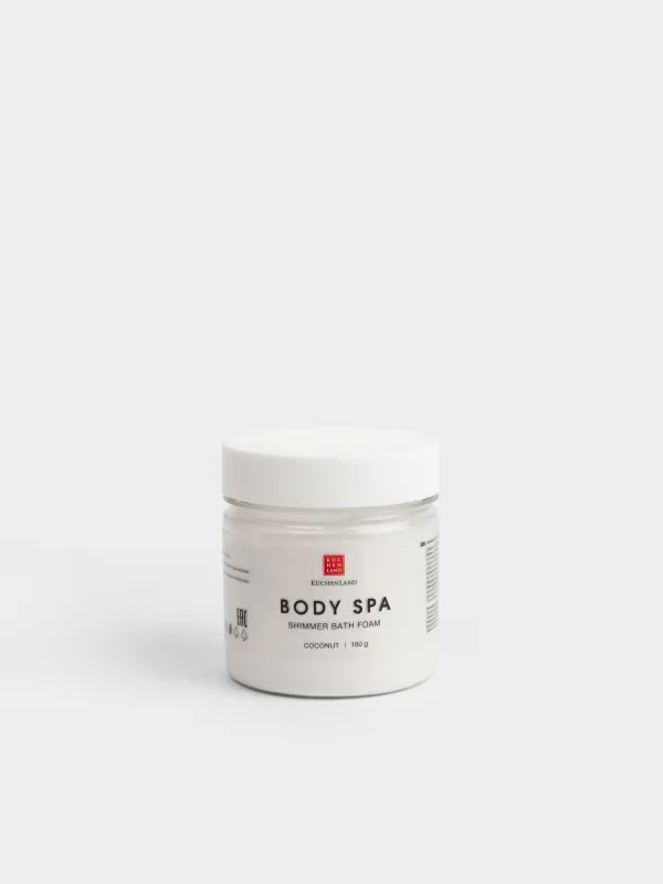 Пена для ванны, 100 гр, с шиммером, Кокос, Body spa, image-0