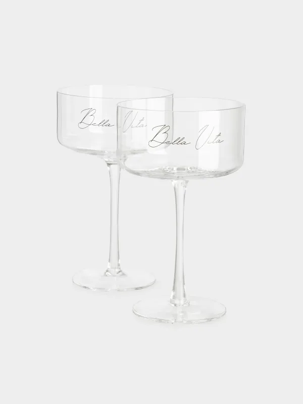 Бокал-креманка для шампанского, 330 мл, 2 шт, кристальное стекло, Bella Vita, Foligno, image-3