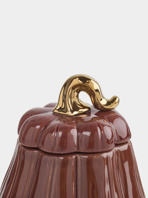 Емкость для хранения, 720 мл, Еж у тыквы, Colors autumn, image-1