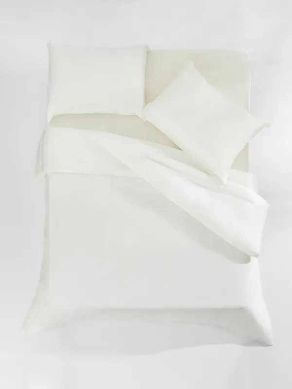 КПБ евро, бамбук, слоновая кость, Pure bamboo, image-0