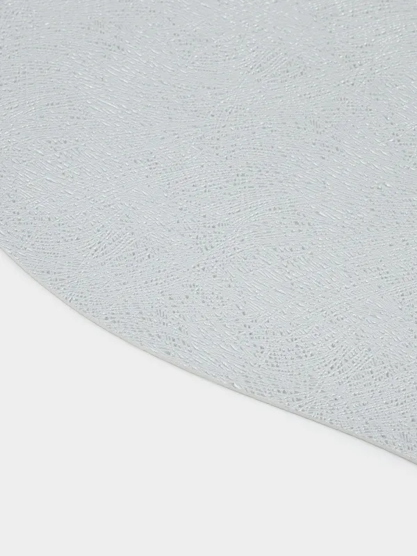 Салфетка под приборы, 32х43 см, ПВХ, двусторонняя, фигурная, серебристая/шампань, Rock, image-6