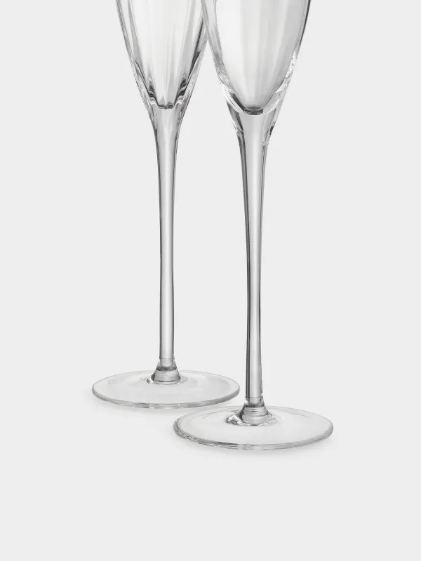 Бокал для шампанского, 2 шт, с золотистым кантом, Charm R gold, image-3