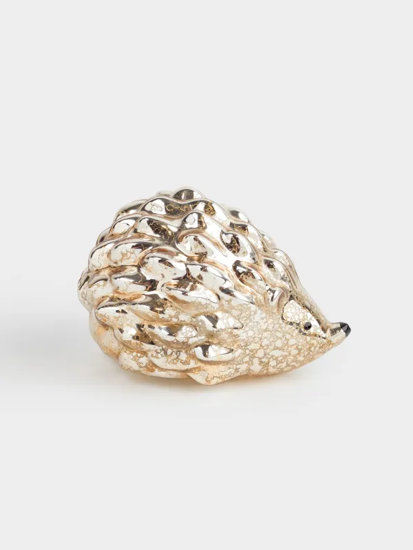 Статуэтка с подсветкой, 11 см, стекло, шампань, Еж, Patina, image-0