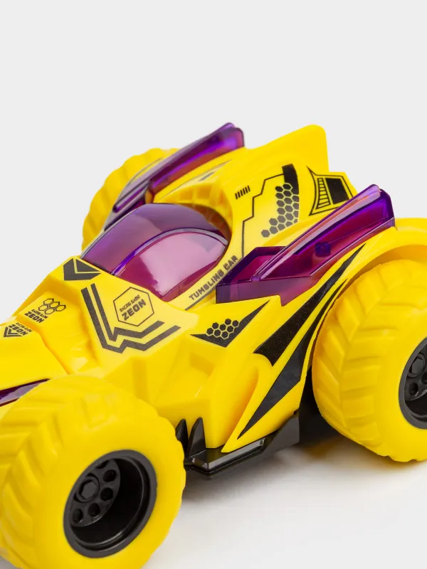 Игрушка, 12х5 см, пластик, желтая, Машина-перевертыш, Kids cars, image-5