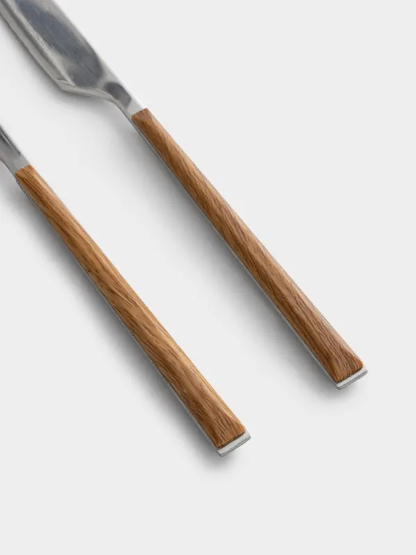 Нож столовый, 2 шт, сталь/пластик, коричневый, Prague, image-2