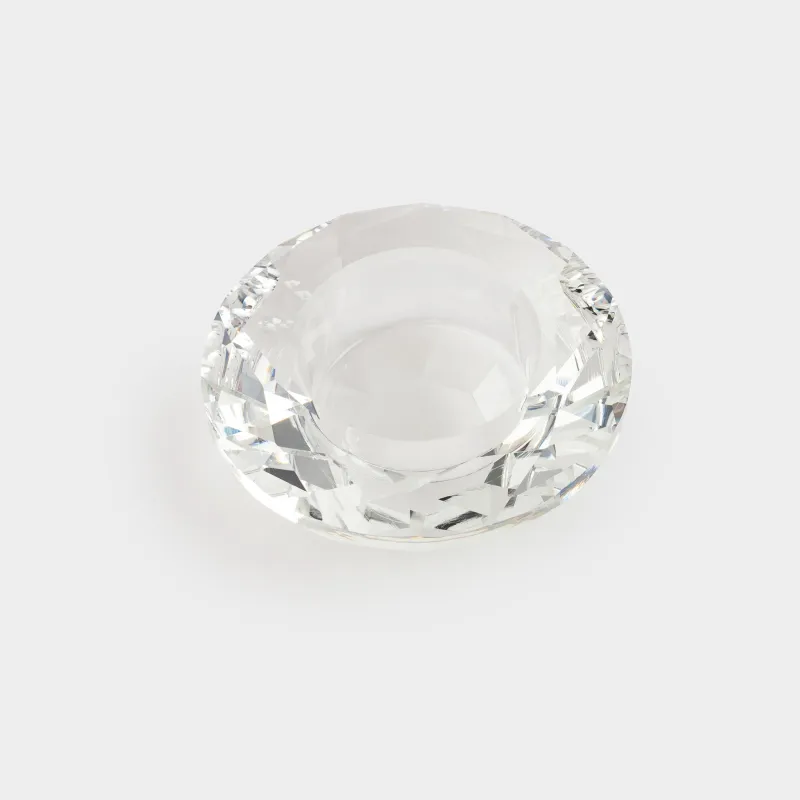 Подсвечник, 7 см, для чайной свечи, кристальное стекло, Бриллиант, Diamond, image-1