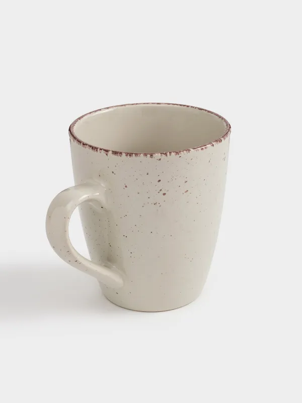 Кружка, 400 мл, 2 шт, керамика, бежевая, в крапинку, Speckled, image-4