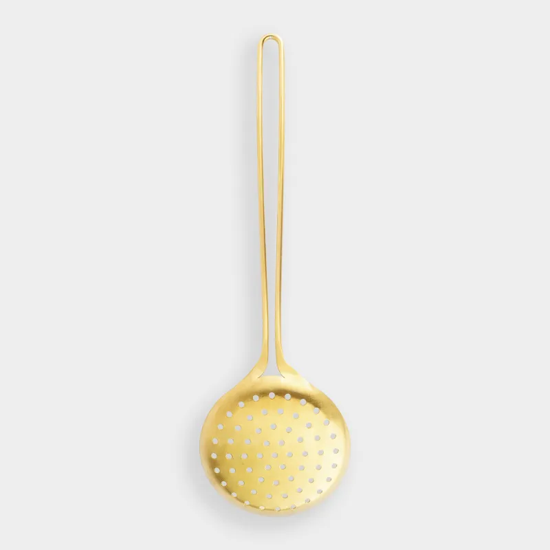 Шумовка, 37 см, сталь, золотистая, Device gold