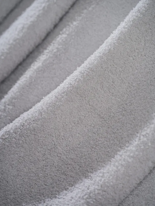 Плед, 130х170 см, двусторонний, полиэстер, светло-серый, Neutral, image-3