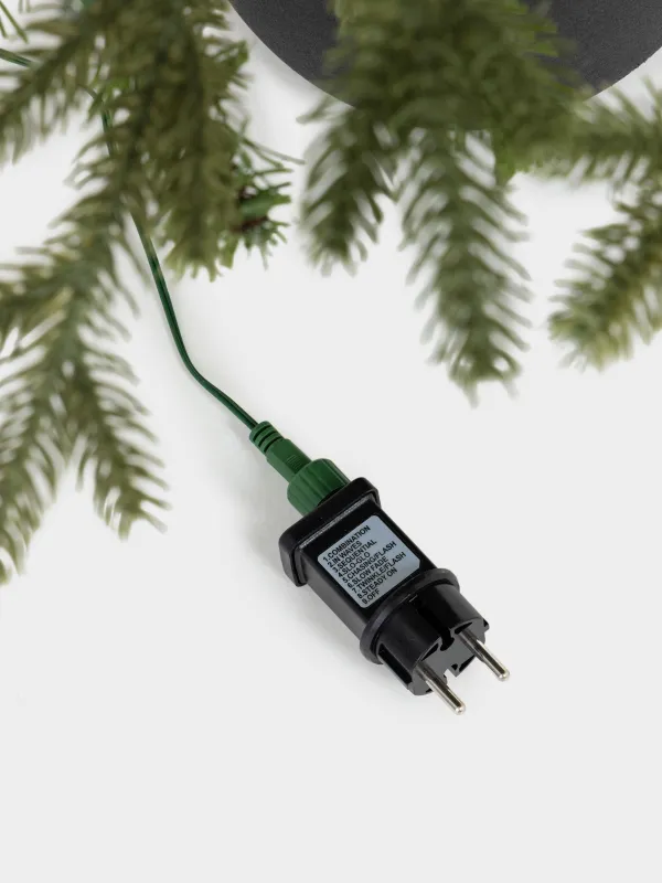 Ель искусственная, 1,5 м, с подсветкой, в горшке, пластик, Conifer decor, image-4